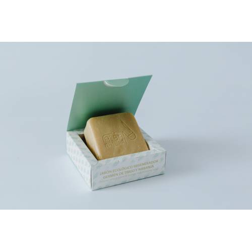 Jabón facial piel mixta BIO con Germen de Trigo y Naranja, DeNEATHEA