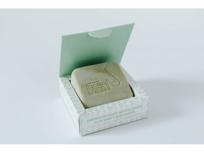 Jabón facial piel grasa BIO con Aloe Vera y Bergamota , de Neathea