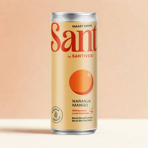 Refresco Naranja y Mango Bajo en Azúcar y Bajo en Calorías, de SANT by SANTIVERI