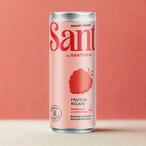 Refresco sabor frutos rojos Bajo en Azúcar y Bajo en Calorías, de SANT by SANTIVERI