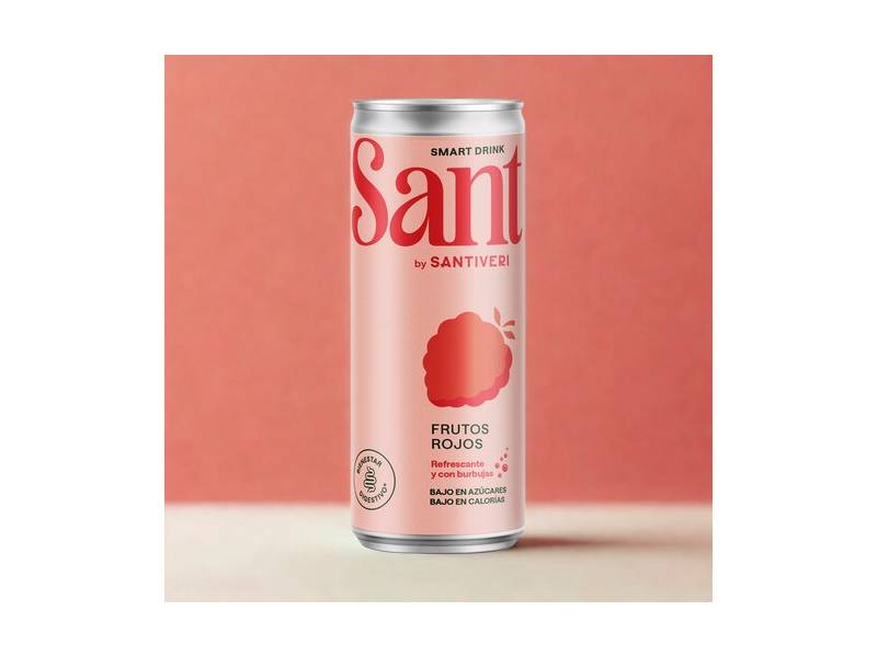 Refresco sabor frutos rojos Bajo en Azúcar y Bajo en Calorías, de SANT by SANTIVERI