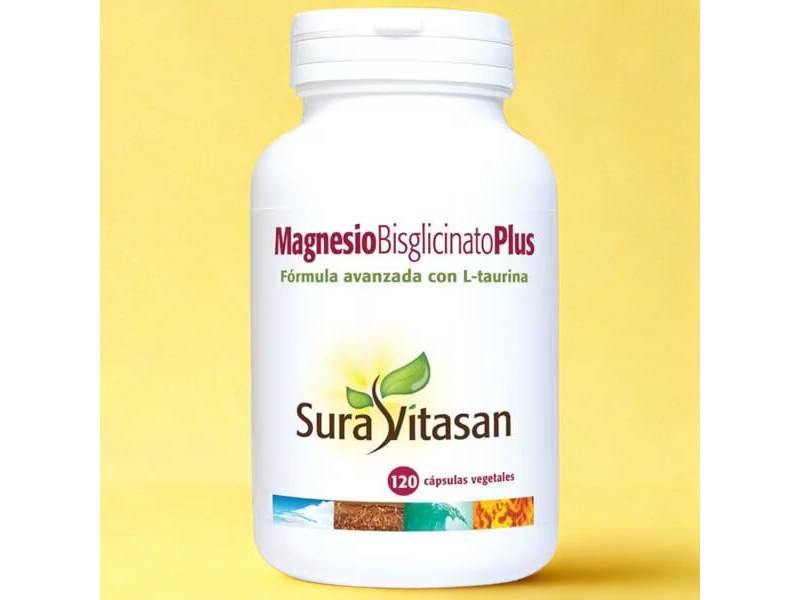 Magnesio Bisglicinato Plus 120 cápsulas |  Sura Vitasan