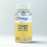 Vitamina D3 + K2, 60  cápsulas | Solaray