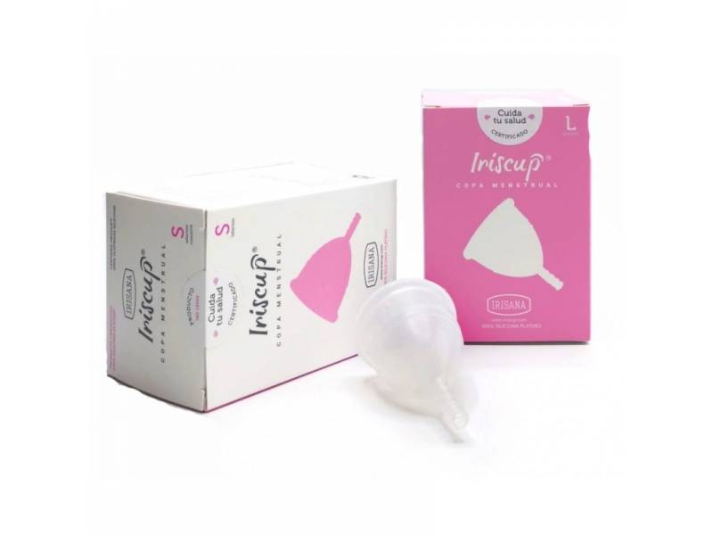 Copa menstrual rosa talla S, de Iriscup